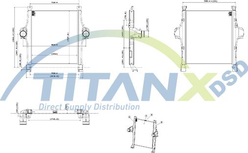 TITANX IX159007 — Chłodnica powietrza doładowującego