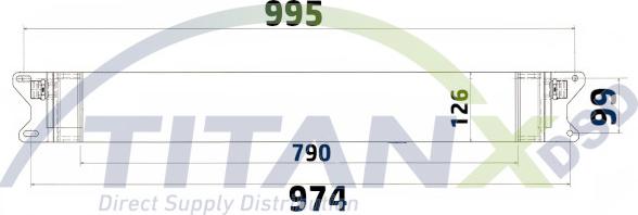 TITANX OX609004 - Chłodnica oleju