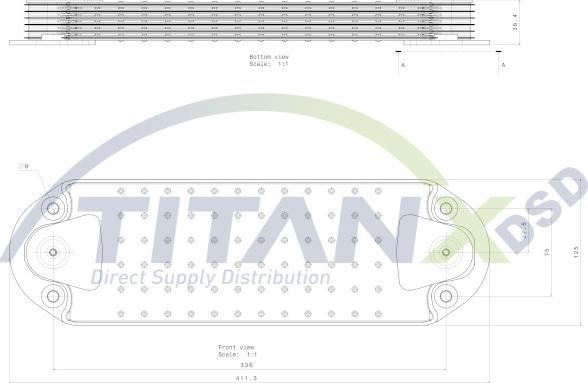 TITANX OX129006 — Chłodnica oleju, olej silnikowy