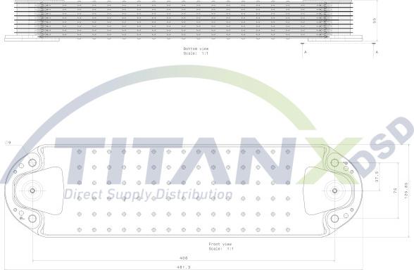 TITANX OX129003 — Chłodnica oleju, olej silnikowy