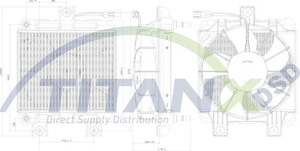 TITANX OX359001 - Chłodnica oleju
