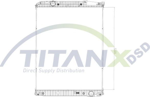 TITANX RX609007 - Chłodnica silnika