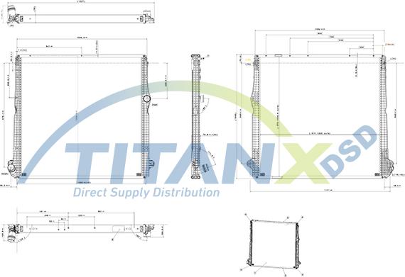 TITANX RX149008 - Chłodnica silnika