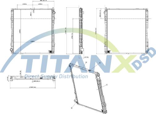 TITANX RX149002 — Chłodnica, układ chłodzenia silnika