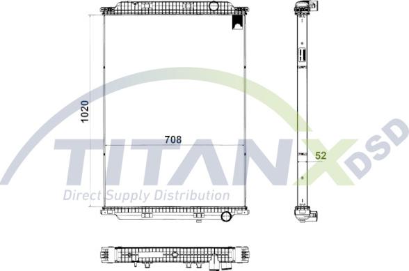 TITANX RX169022 - Chłodnica silnika