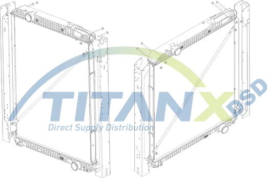 TITANX RX119004 — Chłodnica, układ chłodzenia silnika