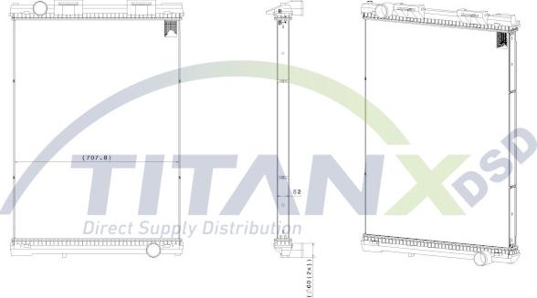 TITANX RX139008 — Chłodnica, układ chłodzenia silnika