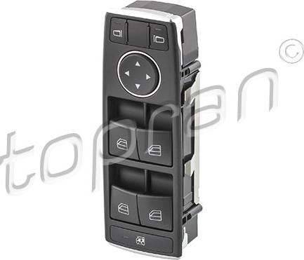 Topran 410 186 - PRZEŁĄCZNIK PODNOŚNIKA SZYBY MERCEDES-SMART