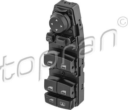 Topran 503 458 - PRZEŁĄCZNIK PODNOŚNIKA SZYBY BMW F30-L-PRZÓD