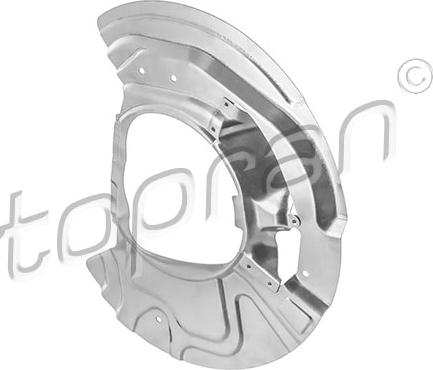 Topran 503 811 — Panel rozbryzgiwujący, tarcza hamulcowa