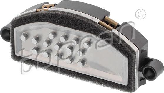 Topran 119 654 — Regulator, wentylator nawiewu do wnętrza pojazdu