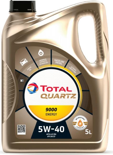 TOTAL Energies 2216272 - OLEJ TOTAL QUARTZ 5W40 5L 9000 ENERGY - SP-CF - A3-B4 - 229.5 - 502.00 505.00 - LL01 - A40 - MS-12991 - 9.55535-M2-N2-G2-Z2