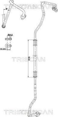 Triscan 9010 16069 — Przewód wysokiego / niskiego ciśnienia, klimatyzacja