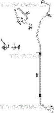 Triscan 9010 10034 — Przewód wysokiego / niskiego ciśnienia, klimatyzacja