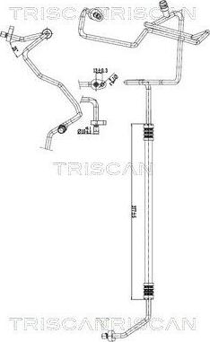 Triscan 9010 10035 — Przewód wysokiego / niskiego ciśnienia, klimatyzacja