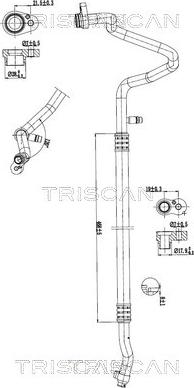 Triscan 9010 11030 — Przewód wysokiego / niskiego ciśnienia, klimatyzacja