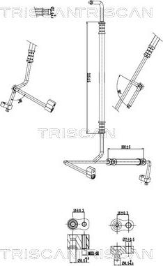 Triscan 9010 81005 — Przewód wysokiego / niskiego ciśnienia, klimatyzacja