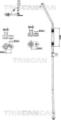 Triscan 9010 81006 — Przewód wysokiego / niskiego ciśnienia, klimatyzacja