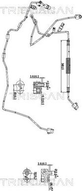 Triscan 9010 29017 - PRZEWÓD KLIMATYZACJI VW PASSAT B6 08-14