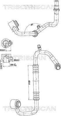 Triscan 9010 29021 - PRZEWÓD KLIMATYZACJI VW POLO IV 1.2 02-09