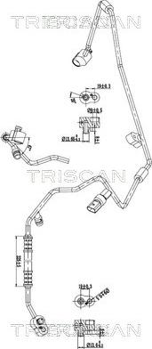 Triscan 9010 29106 — Przewód wysokiego / niskiego ciśnienia, klimatyzacja