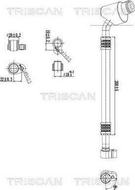 Triscan 9010 29115 — Przewód wysokiego / niskiego ciśnienia, klimatyzacja