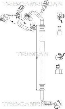 Triscan 9010 29134 — Przewód wysokiego / niskiego ciśnienia, klimatyzacja