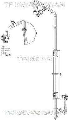 Triscan 9010 25014 — Przewód wysokiego / niskiego ciśnienia, klimatyzacja