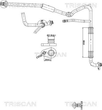 Triscan 9010 28069 - PRZEWÓD KLIMATYZACJI CITROEN C5 III 08-17