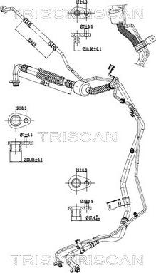 Triscan 9010 28068 — Przewód wysokiego / niskiego ciśnienia, klimatyzacja