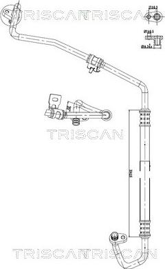 Triscan 9010 28067 - PRZEWÓD KLIMATYZACJI CITROEN BERLINGO 18-