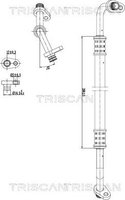 Triscan 9010 28035 — Przewód wysokiego / niskiego ciśnienia, klimatyzacja