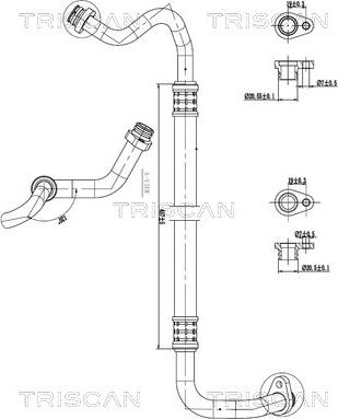 Triscan 9010 28070 - PRZEWÓD KLIMATYZACJI CITROEN BERLINGO 18-