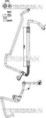 Triscan 9010 28071 - PRZEWÓD KLIMATYZACJI CITROEN C3 II 09-16