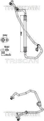 Triscan 9010 28073 - PRZEWÓD KLIMATYZACJI CITROEN C3 II 09-16