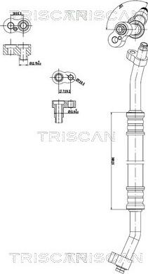 Triscan 9010 23005 — Przewód wysokiego / niskiego ciśnienia, klimatyzacja