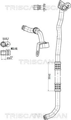 Triscan 9010 23008 — Przewód wysokiego / niskiego ciśnienia, klimatyzacja