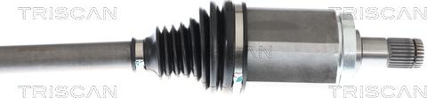 Triscan 8540 11619 - PÓŁOŚ BMW 5 G30-F90 X-DRIVE LE 573MM