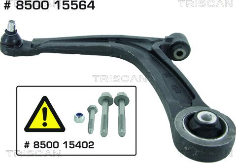 Triscan 8500 15564 — Wahacz, zawieszenie koła