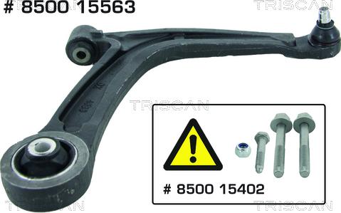 Triscan 8500 15563 — Wahacz, zawieszenie koła