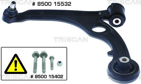 Triscan 8500 15532 — Wahacz, zawieszenie koła