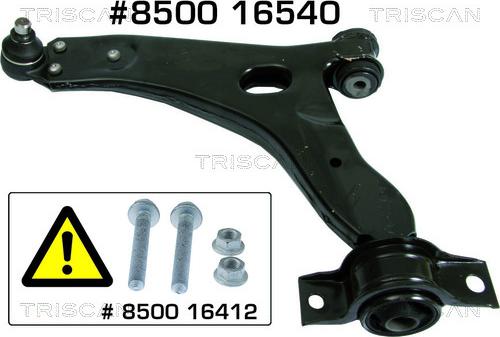 Triscan 8500 16540 — Wahacz, zawieszenie koła