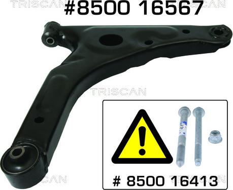 Triscan 8500 16567 — Wahacz, zawieszenie koła