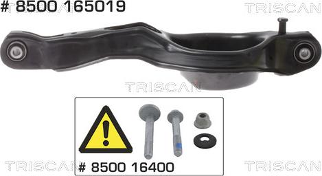 Triscan 8500 165019 — Wahacz, zawieszenie koła