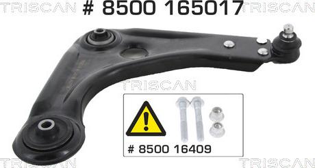 Triscan 8500 165017 — Wahacz, zawieszenie koła