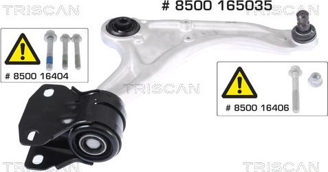Triscan 8500 165035 — Wahacz, zawieszenie koła