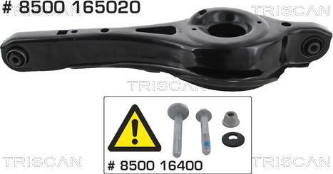 Triscan 8500 165020 — Wahacz, zawieszenie koła