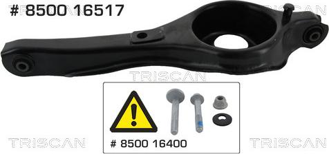 Triscan 8500 16517 — Wahacz, zawieszenie koła