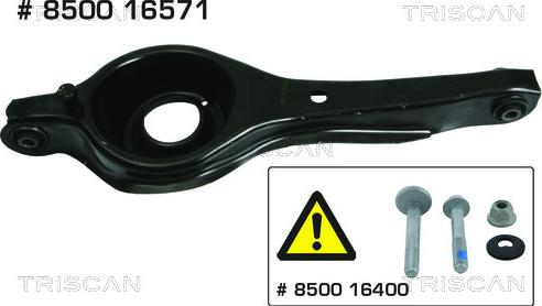 Triscan 8500 16571 — Wahacz, zawieszenie koła