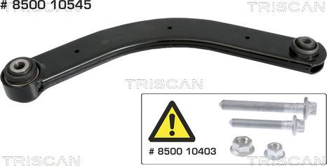 Triscan 8500 10545 — Wahacz, zawieszenie koła